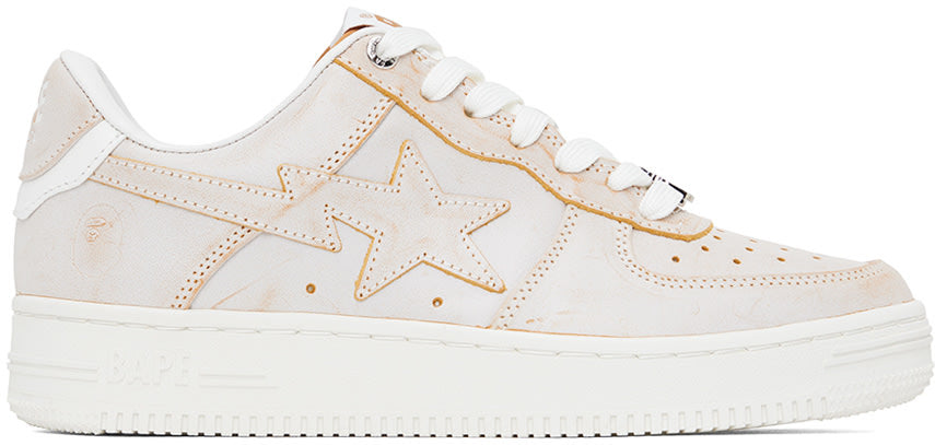 A Bathing Ape Bape Sta "Wear Away Paint" Beige